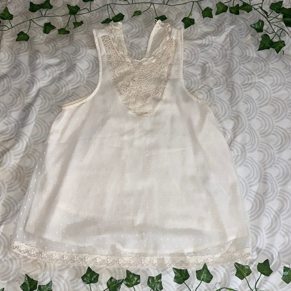 Hollister Halter top with lace detail
